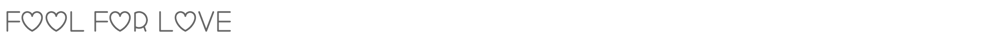 Sample characters Fool For Love Font